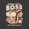 t shirt design floss like a boss with squirrel carrying a nut with gray background