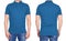 T-shirt design - man in blank light blue polo shirt isolated