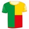 T-shirt flag Benin