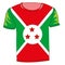 T-shirt flag Burundi