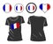 T-shirt with the flag of France