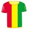 T-shirt with flag Guinea