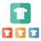 T-shirt flat blank icon symbol