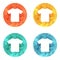 T-shirt flat blank icon symbol