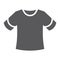 T-shirt glyph icon, clothing and fashion, shirt sign, vector graphics, a solid pattern on a white background.