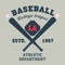 t-shirt graphic design, baseball typography emblem, sports logo. Vector