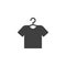 T-shirt on hanger vector icon