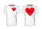 T-shirt with love boss design template