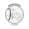 T-shirt map badge of Baton Rouge, Louisiana