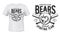T-shirt print American bears baseball sport team