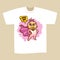 T-shirt Print Design Superhero Baby Girl