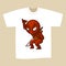T-shirt Print Design Superhero Ninja