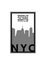 T-shirt Printing design. NYC emblem. New York, Manhattan, Brooklyn, Queens the Bronx. Vector illustration.