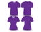 T-shirt purple template