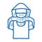 T-Shirt Shoplifter Concept doodle icon hand drawn illustration