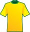 T-shirt of soccer of Brazil