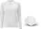 T shirt template. Long sleeve. Baseball hat blank