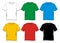 t-shirt templates blank colorful