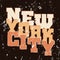 T shirt typography graphics New York Athletic style