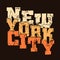 T shirt typography graphics New York Athletic style NYC