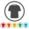 T-shirt vector icon, Vector Blank Tshirt Icon Symbol