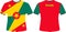 T Shirts Design with Grenada Flag Vectors