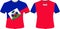 T Shirts Design with Haiti Flag Vectors