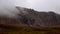 T-sneachda ridge during heavy clouds in august, cairngorms national park, scotland.