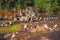 Ta Keo temple from top, Angkor, Cambodia. Massive unfinished mountain temple