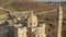Ta Pinu Church Sand Beige Colored Basilica on Gozo Mediterranean Island, Malta in beautiful Sunlight, Aerial dolly slide