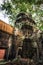 Ta Prohm temple with giant banyan tree. Angkor Wat, Cambodia