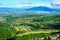 Taal crater lake seen from the slopes of the highly active taal volcano tagaytay in the Philippines, Mountain park tagaytay