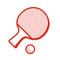 Tabble tennis racket icon