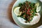 Tabbouleh lebanese vegan vegetarian appetizer food