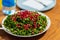 Tabbouleh is a Levantine salad made mostly of finely chopped parsley Tabbouleh Chopped Parsley Tabouli Syrian Salad