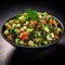 tabbouleh salad with fresh herbs