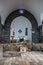 Tabgha, Galilee, Israel January 27, 2020: Interior Church of the Primacy of Peter, Tabgha, Sea of Galilee