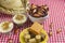 Table with brazilian typical Festa Junina food