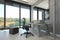 Table and Chairs in an Architectural Home Office