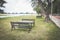 table and chairs in relaxing zone at park