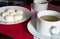 Table composed of tea and cookies