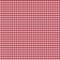 Table covered by red checkered tablecloth or