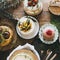 Table filled with homemade cakes