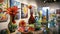 A table filled with vibrant paintings and intricate sculptures offers unique and oneofakind gifts for artloving mothers