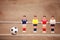 Table football.foosball ball game plastic toys