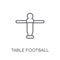 Table football linear icon. Modern outline Table football logo c