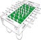 Table Football And Soccer Game Perspective Vector