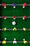 Table football soccer kicker game players