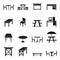 Table icons set