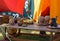 Table inside an Ancient Gallic Tent